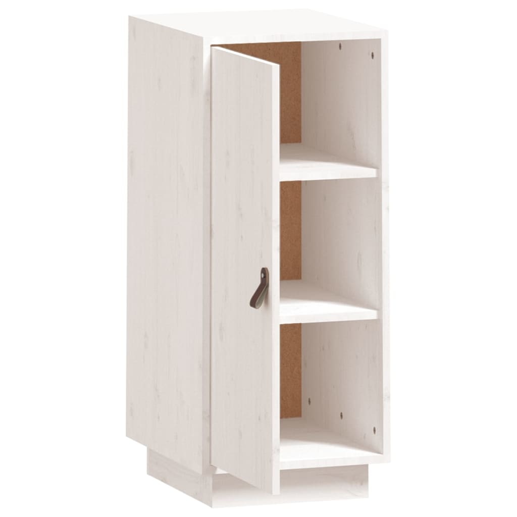 VidaXL Dressoir 34x40x75 cm massief grenenhout wit