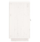 VidaXL Dressoir 34x40x75 cm massief grenenhout wit