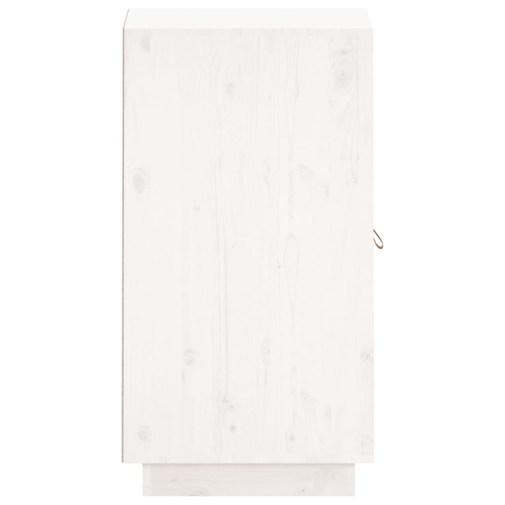 VidaXL Dressoir 34x40x75 cm massief grenenhout wit