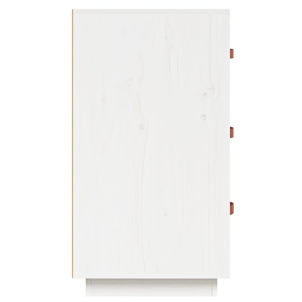 VidaXL Dressoir 80x40x75 cm massief grenenhout wit