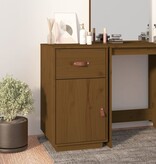 vidaXL Bureau 40x50x75 cm massief grenenhout honingbruin