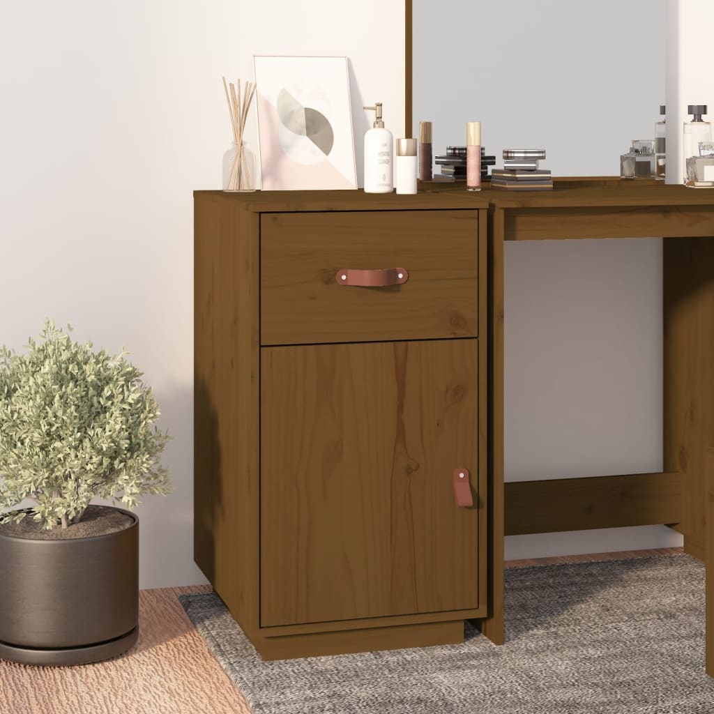 VidaXL Bureau 40x50x75 cm massief grenenhout honingbruin