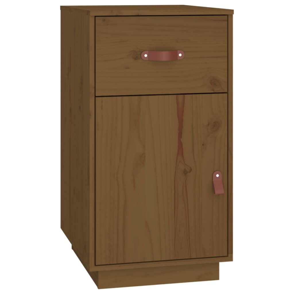 VidaXL Bureau 40x50x75 cm massief grenenhout honingbruin