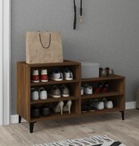 VidaXL Schoenenkast 102x36x60 cm bewerkt hout bruin eikenkleurig