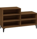 VidaXL Schoenenkast 102x36x60 cm bewerkt hout bruin eikenkleurig