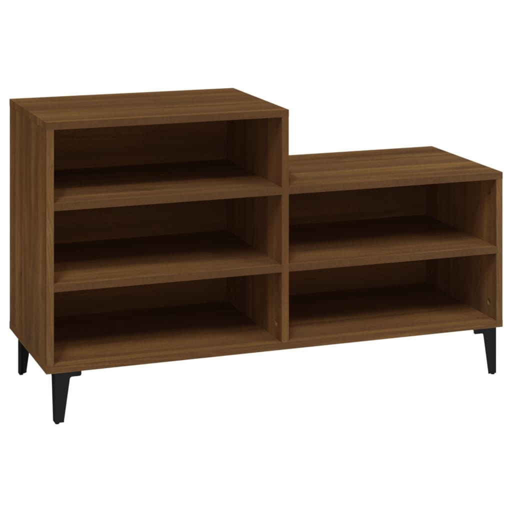 VidaXL Schoenenkast 102x36x60 cm bewerkt hout bruin eikenkleurig