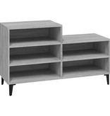 VidaXL Schoenenkast 102x36x60 cm bewerkt hout sonoma grijs