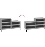VidaXL Schoenenkast 102x36x60 cm bewerkt hout sonoma grijs