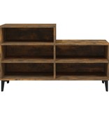 VidaXL Schoenenkast 102x36x60 cm bewerkt hout gerookt eikenkleurig