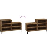 VidaXL Schoenenkast 102x36x60 cm bewerkt hout gerookt eikenkleurig