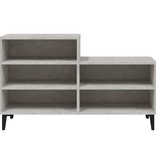 VidaXL Schoenenkast 102x36x60 cm bewerkt hout betongrijs