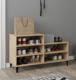 vidaXL Schoenenkast 102x36x60 cm bewerkt hout sonoma eikenkleurig