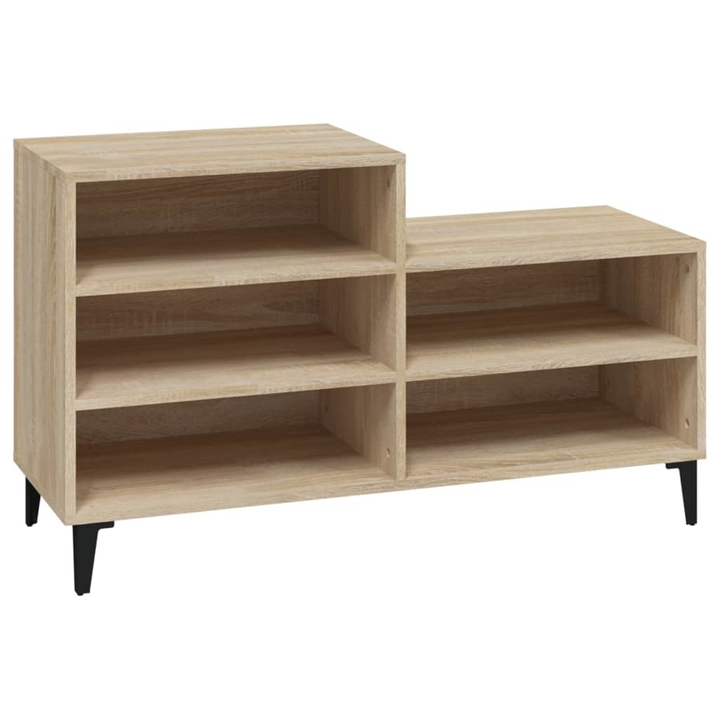 VidaXL Schoenenkast 102x36x60 cm bewerkt hout sonoma eikenkleurig