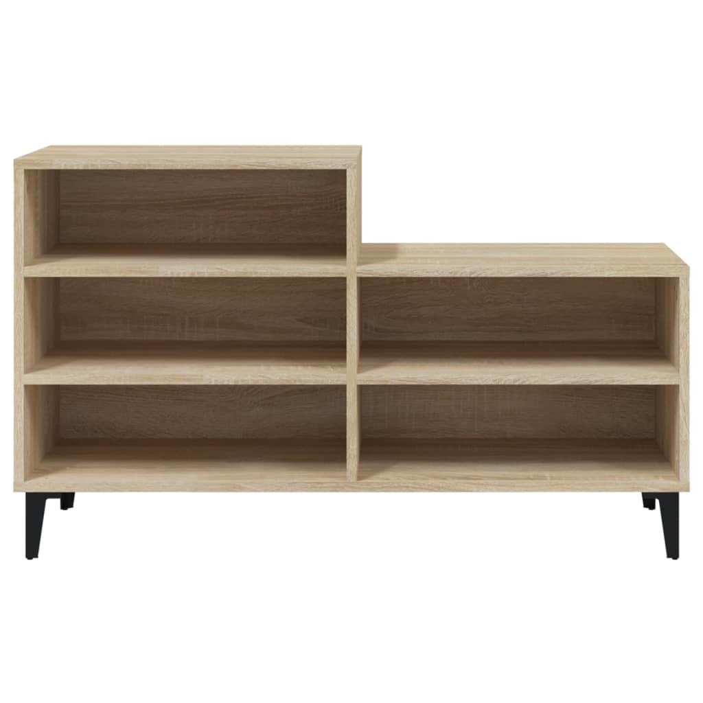 VidaXL Schoenenkast 102x36x60 cm bewerkt hout sonoma eikenkleurig