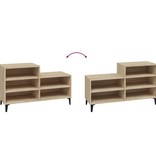 VidaXL Schoenenkast 102x36x60 cm bewerkt hout sonoma eikenkleurig