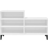 VidaXL Schoenenkast 102x36x60 cm bewerkt hout hoogglans wit