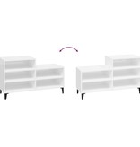 VidaXL Schoenenkast 102x36x60 cm bewerkt hout hoogglans wit