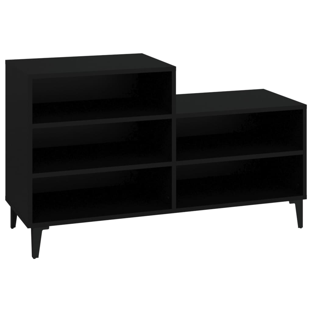 VidaXL Schoenenkast 102x36x60 cm bewerkt hout zwart