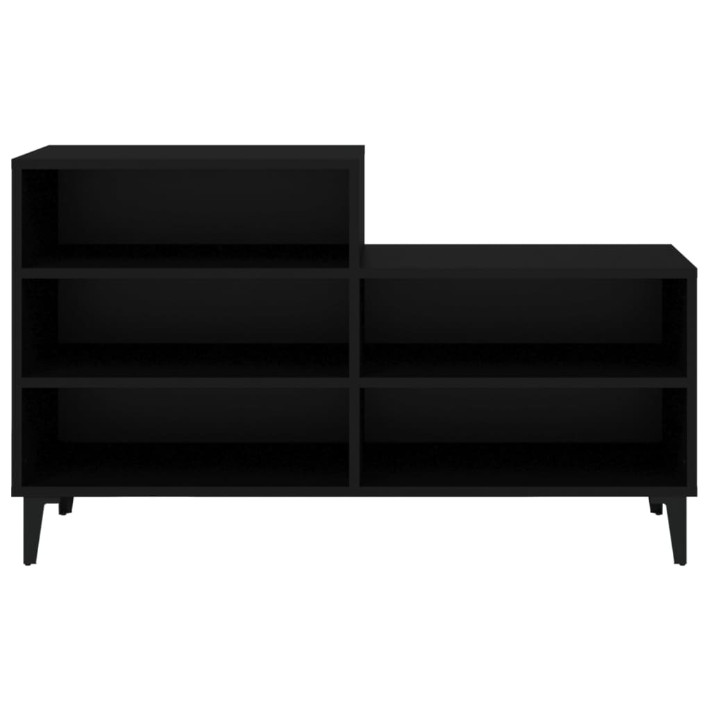 VidaXL Schoenenkast 102x36x60 cm bewerkt hout zwart