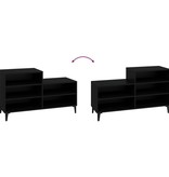 VidaXL Schoenenkast 102x36x60 cm bewerkt hout zwart