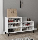 VidaXL Schoenenkast 102x36x60 cm bewerkt hout wit