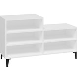 VidaXL Schoenenkast 102x36x60 cm bewerkt hout wit