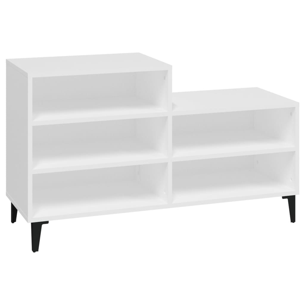 VidaXL Schoenenkast 102x36x60 cm bewerkt hout wit
