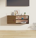 VidaXL Wandkast 80x30x30 cm massief grenenhout honingbruin