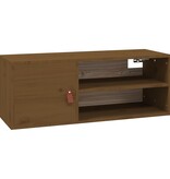 vidaXL Wandkast 80x30x30 cm massief grenenhout honingbruin