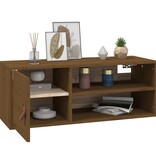 VidaXL Wandkast 80x30x30 cm massief grenenhout honingbruin