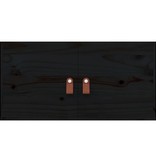vidaXL Wandkasten 2 st 60x30x30 cm massief grenenhout zwart