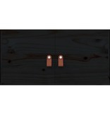 VidaXL Wandkasten 2 st 60x30x30 cm massief grenenhout zwart