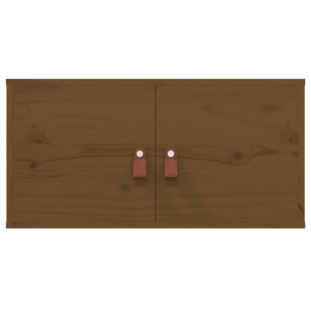 VidaXL Wandkast 60x30x30 cm massief grenenhout honingbruin
