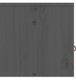 vidaXL Wandkast 60x30x30 cm massief grenenhout grijs