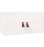 VidaXL Wandkast 60x30x30 cm massief grenenhout wit