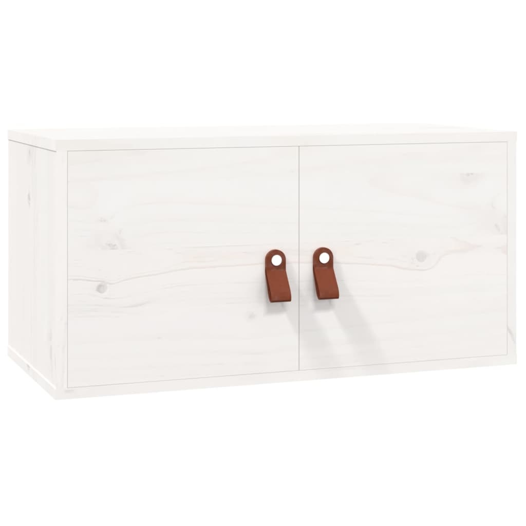 VidaXL Wandkast 60x30x30 cm massief grenenhout wit