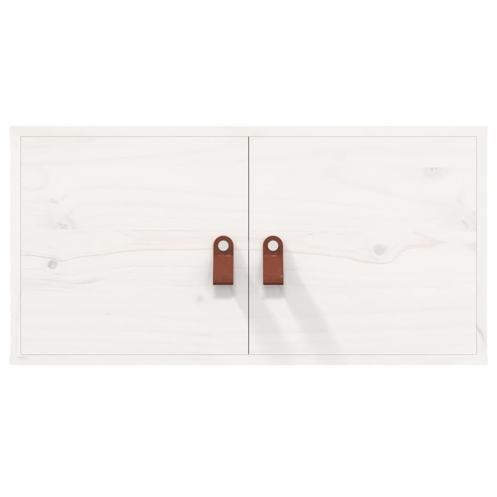 VidaXL Wandkast 60x30x30 cm massief grenenhout wit