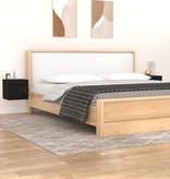 VidaXL Wandkasten 2 st 31,5x30x30 cm massief grenenhout zwart