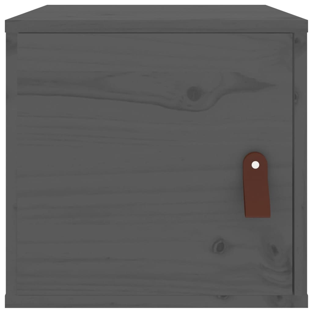 VidaXL Wandkast 31,5x30x30 cm massief grenenhout grijs