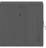 VidaXL Wandkast 31,5x30x30 cm massief grenenhout grijs