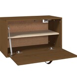 VidaXL Wandkast 60x30x35 cm massief grenenhout honingbruin