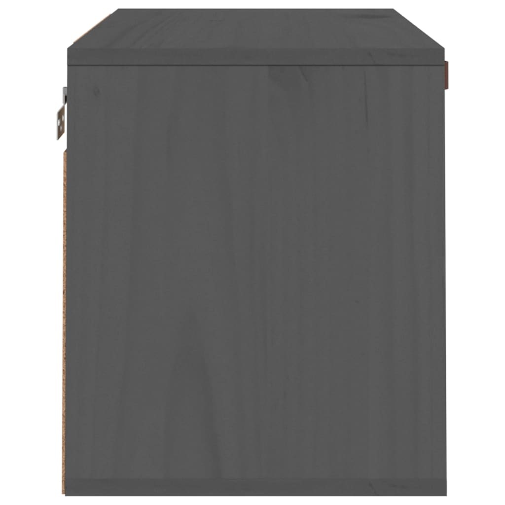 VidaXL Wandkast 60x30x35 cm massief grenenhout grijs