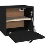 VidaXL Wandkast 40x30x35 cm massief grenenhout zwart