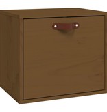 VidaXL Wandkast 40x30x35 cm massief grenenhout honingbruin