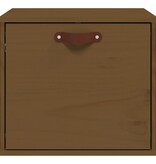 VidaXL Wandkast 40x30x35 cm massief grenenhout honingbruin
