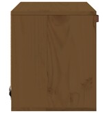 vidaXL Wandkast 40x30x35 cm massief grenenhout honingbruin