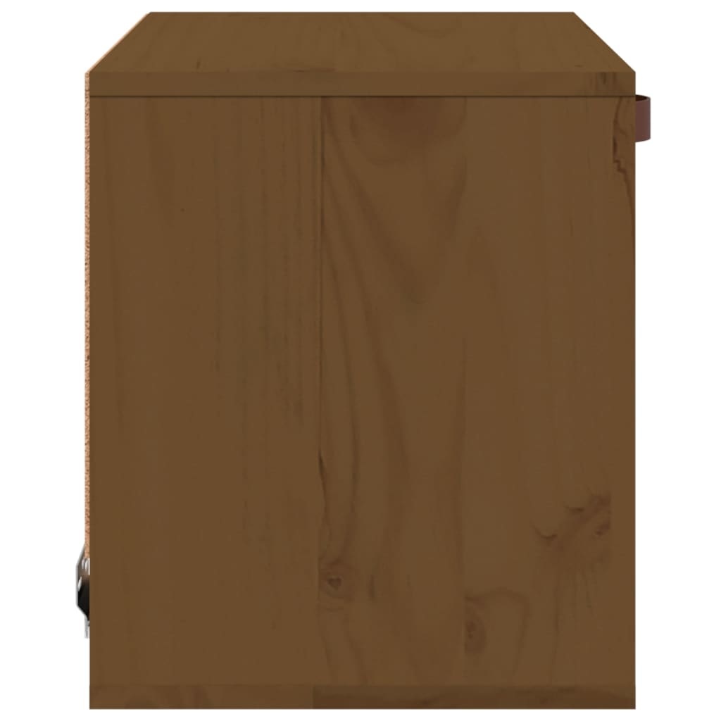 VidaXL Wandkast 40x30x35 cm massief grenenhout honingbruin