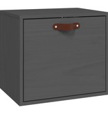 VidaXL Wandkast 40x30x35 cm massief grenenhout grijs