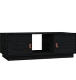VidaXL Salontafel 100x50x35 cm massief grenenhout zwart