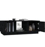 VidaXL Salontafel 100x50x35 cm massief grenenhout zwart